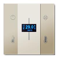 Immagine QUBIK ELETTRONICA TERMOSTATO 80X80 TRASPARENTE