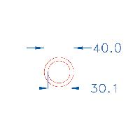 Immagine TUBO  CORRUGATO DIAM 40- MAT  25 MT - PRZ AL MT