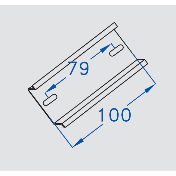 Immagine PROFILO DIN PER SCATOLE 150 X 110 L.100 MM