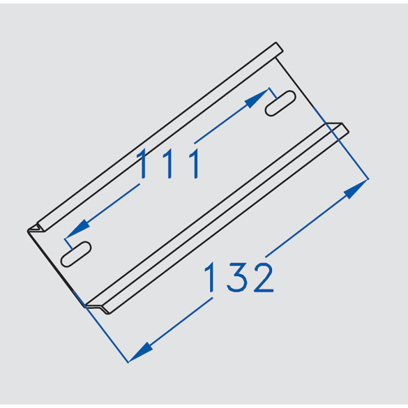 Immagine PROFILO DIN PER SCATOLE 150 X 140 L.132 MM