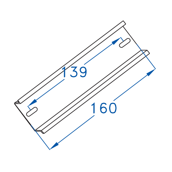 Immagine PROFILO DIN PER SCATOLE 170 X 170 L.160 MM