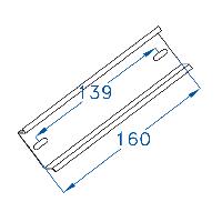 Immagine PROFILO DIN PER SCATOLE 170 X 170 L.160 MM