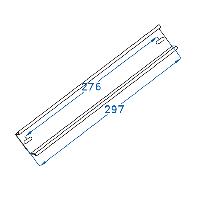 Immagine PROFILO DIN PER SCATOLE 310 X 240 L.297 MM