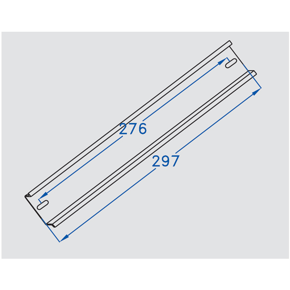 Immagine PROFILO DIN PER SCATOLE 380 X 300 L.280 MM