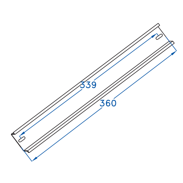 Immagine PROFILO DIN PER SCATOLE 460 X 380 L.360 MM