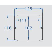 Immagine PIASTRA DI FONDO 125 X 115 PER SCATOLE 150 X 140