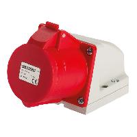 Immagine PRESA DA PARETE 90 32A 3P+T 220V ROSSO IP44