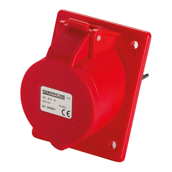 Immagine PRESA DA INCASTRO 16A 3P + E 220V ROSSO IP44