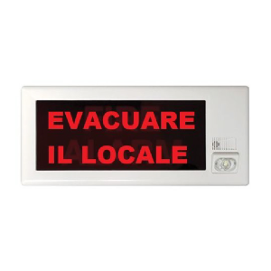 Immagine SCRITTA SOSTITUTIVA EVACUARE IL LOCALE PER PANNE