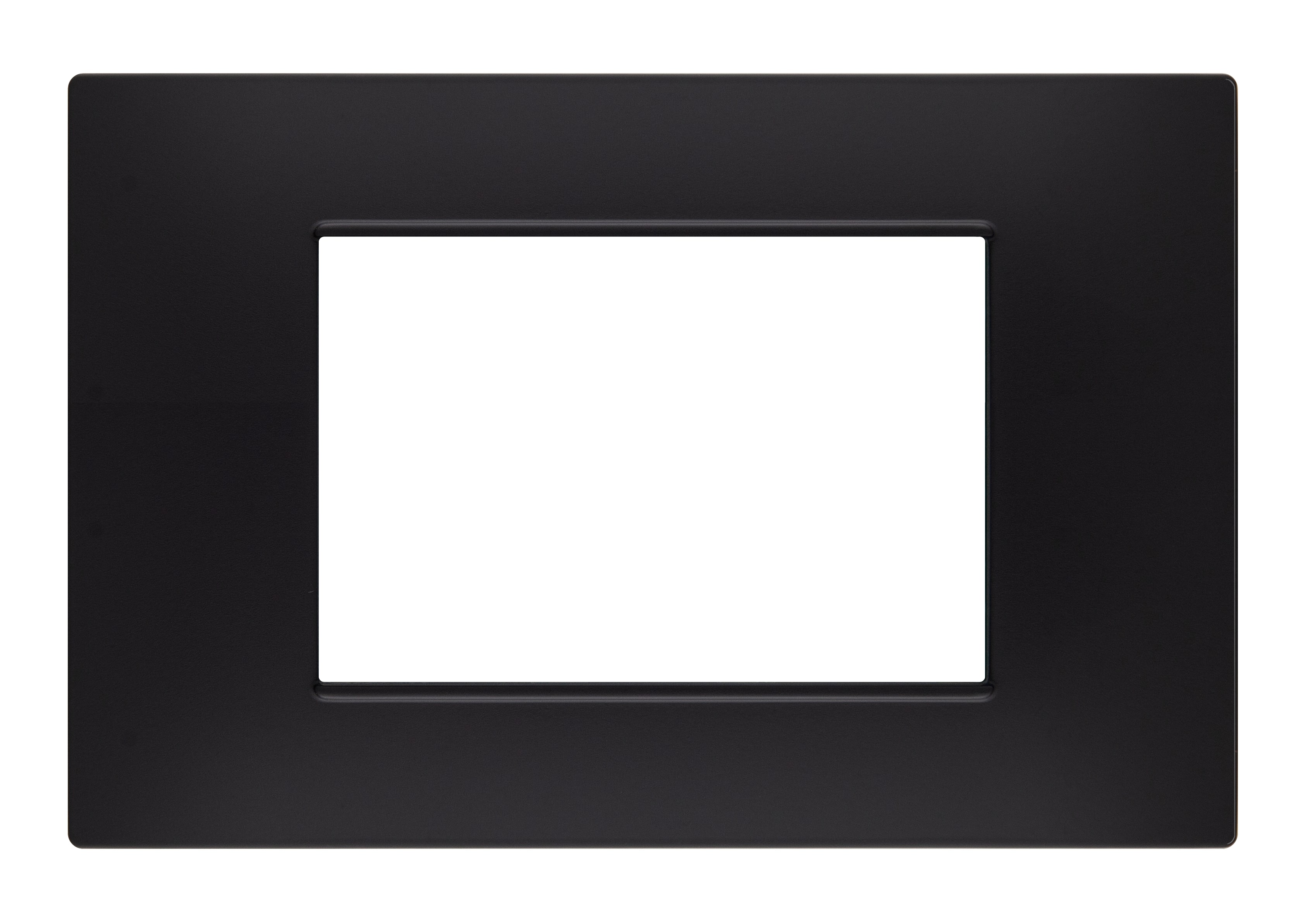 Immagine PLACCA SOFT-TOUCH GEM-T2 3P 6003ST-2 NERO