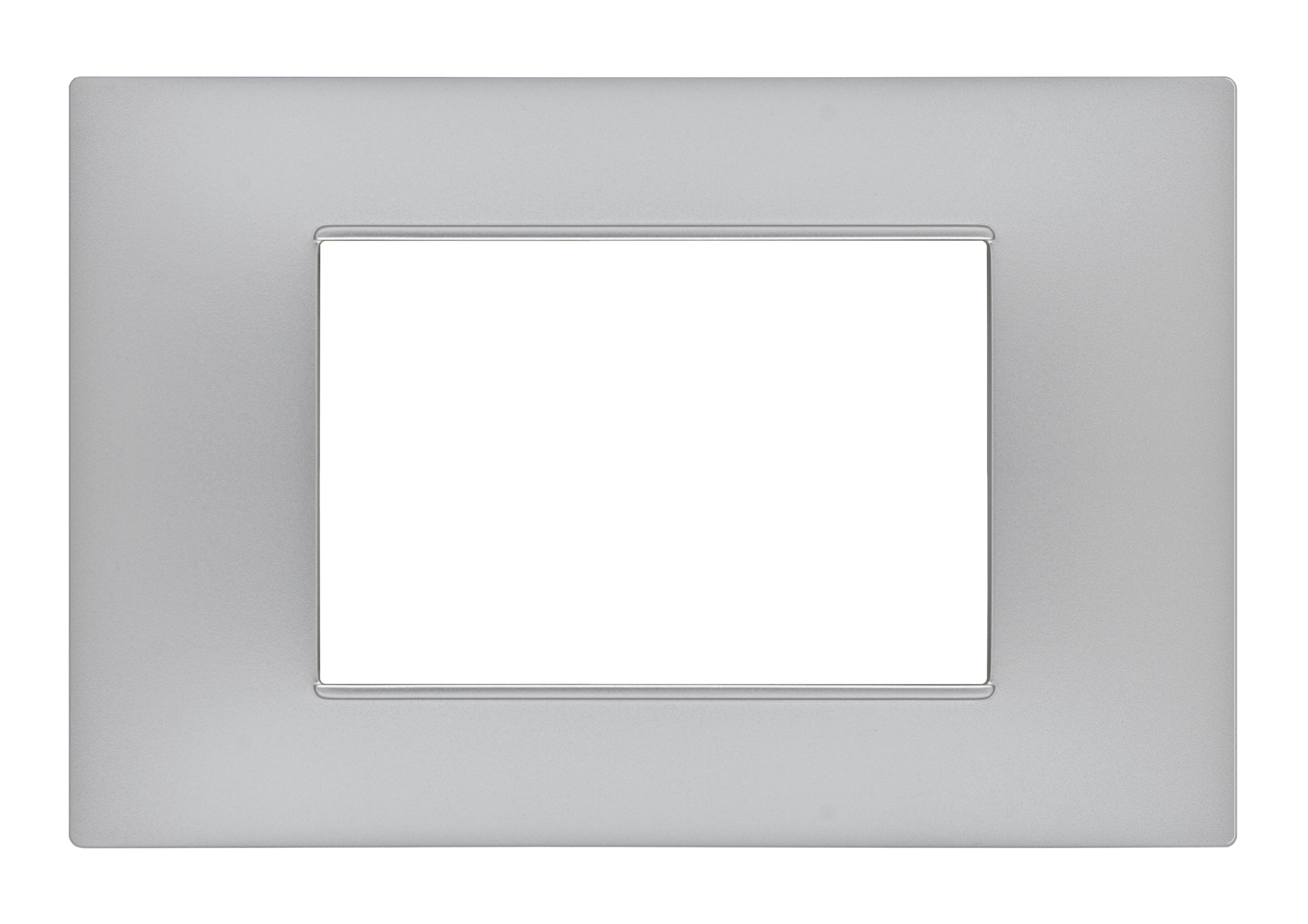 Immagine PLACCA SOFT-TOUCH GEM-T2 3P 6003ST-3 SILVER