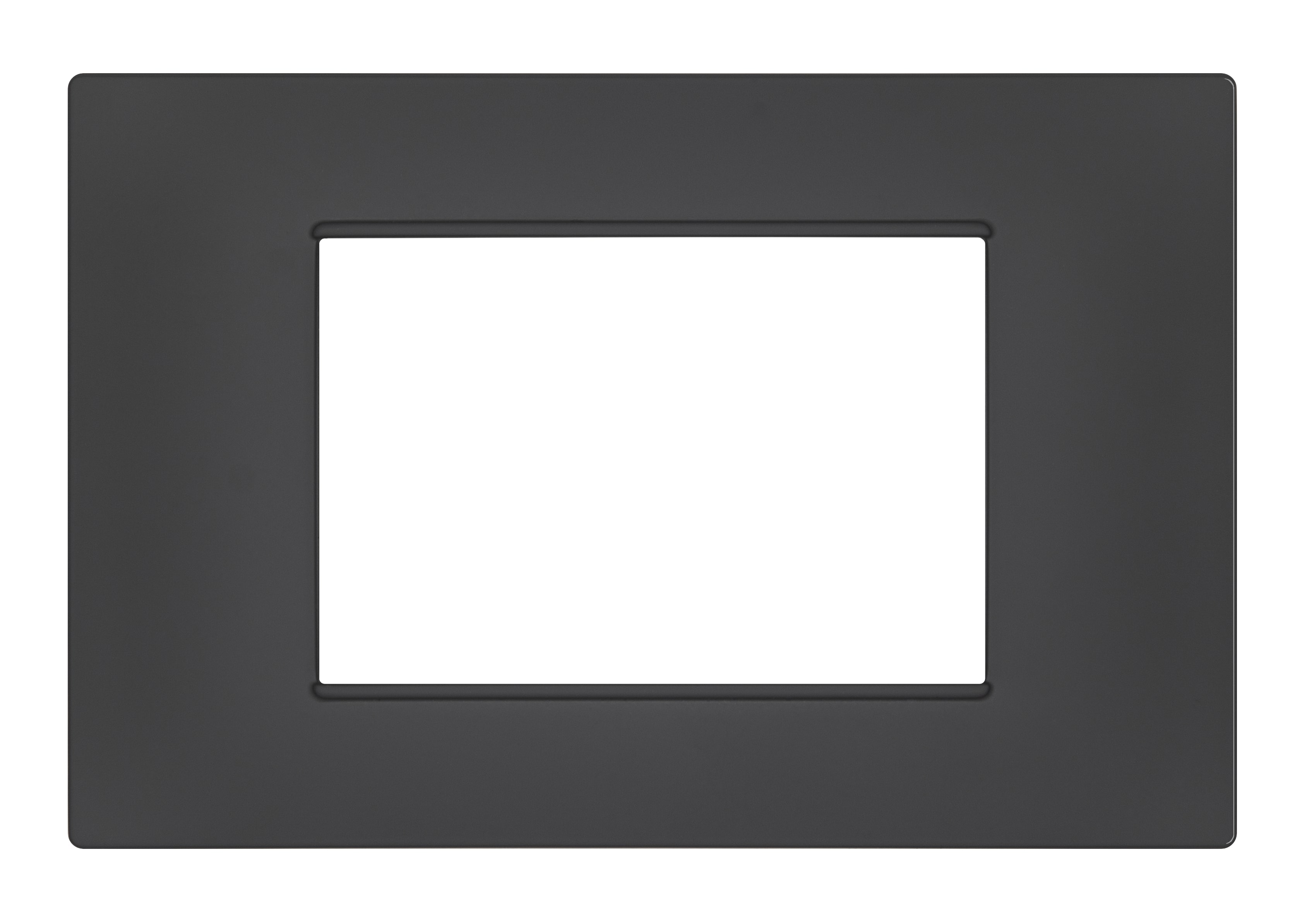 Immagine PLACCA SOFT-TOUCH GEM-T2 3P 6003ST-6 ANTRACITE