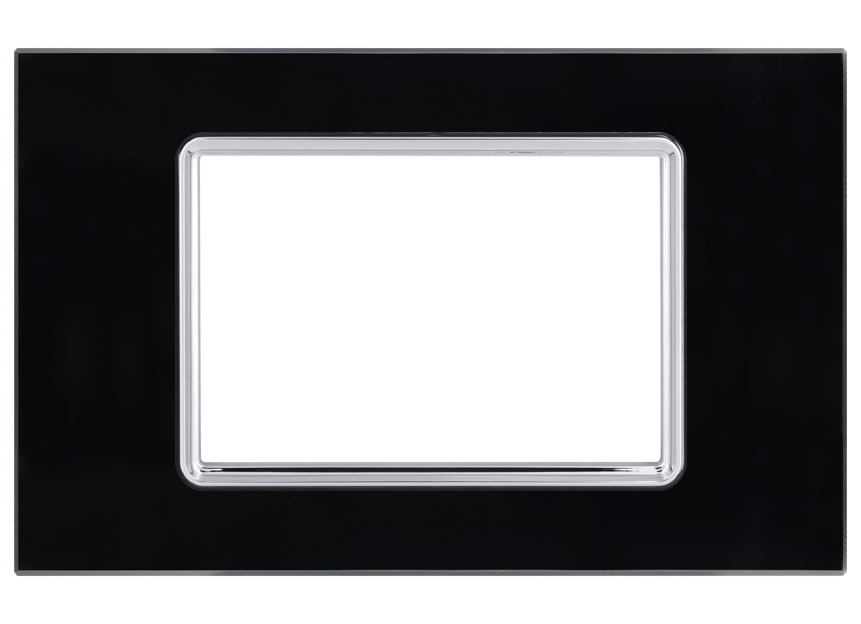 Immagine PLACCA VETRO ART 8003BL-2 3P NERO