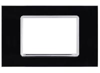 Immagine PLACCA VETRO ART 8003BL-2 3P NERO