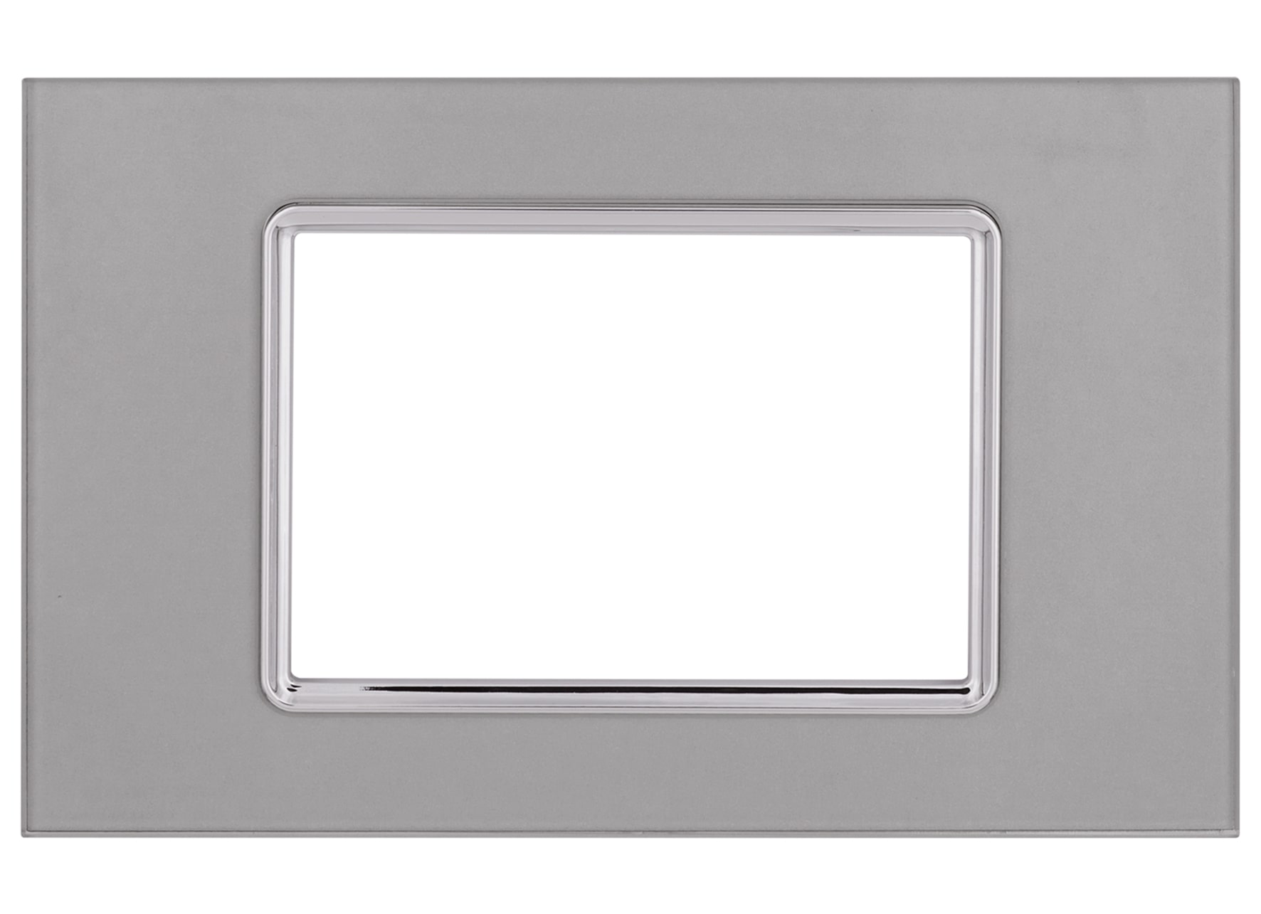 Immagine PLACCA VETRO ART 8003BL-3 3P SILVER