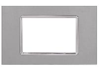 Immagine PLACCA VETRO ART 8003BL-3 3P SILVER