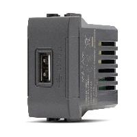 Immagine PRESA USB (5V=2A 265V) ART 829N NERO