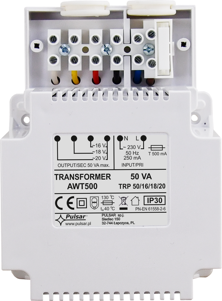 Immagine TRASFORMATORE TRP 50VA / 16V / 18V / 20V