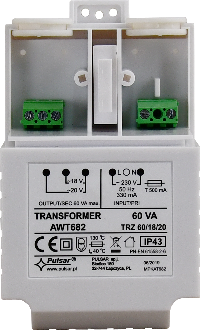 Immagine TRANSFORMER TRZ 60VA / 18V / 20V