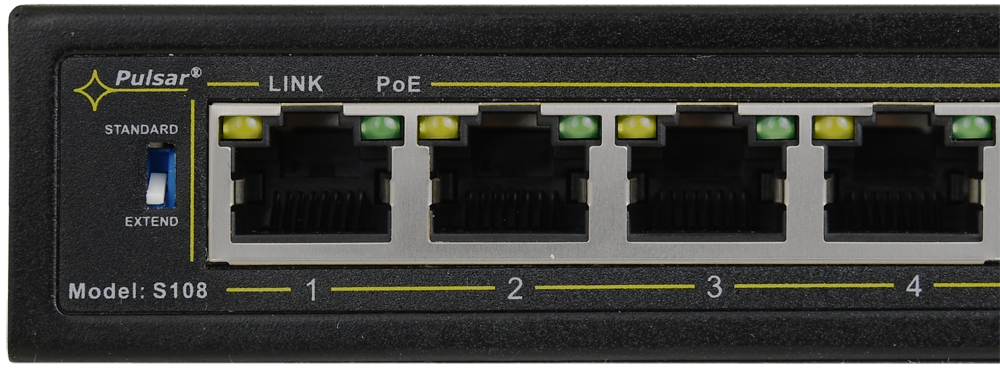 Immagine SWITCH 10 PORTS (8XPOE 10/100 MB/S+ 2XUPLINK) 90W