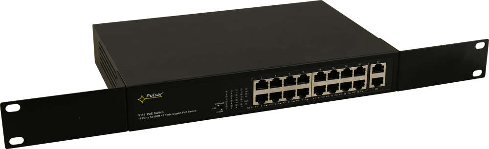 Immagine SWITCH POE S116 A 16 PORTE PER 16 TELECAMERE IP