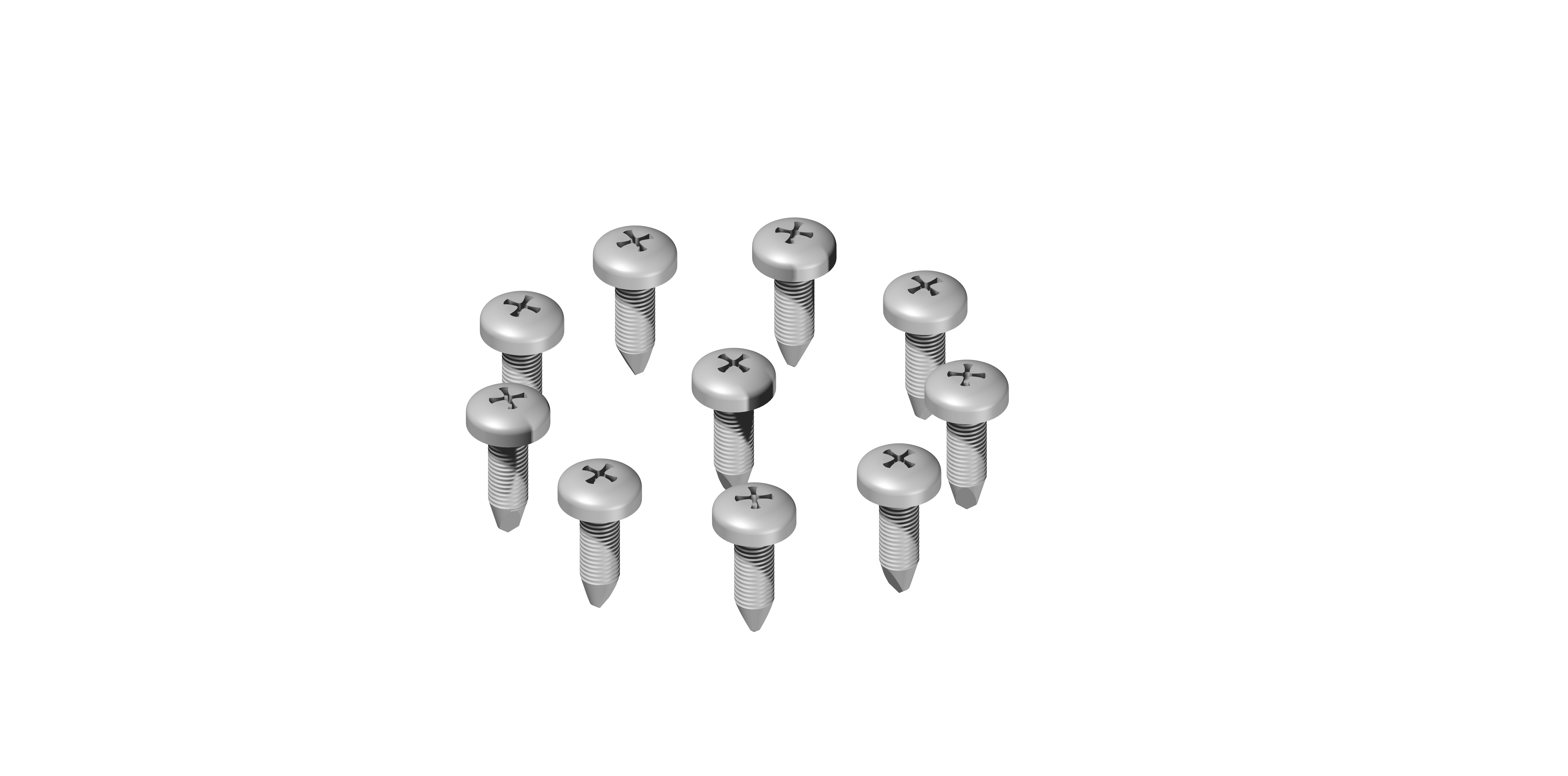 Immagine SET 10 VITI AUTOPERFORANTI 4,2X1,6 MM INOX AISI 30