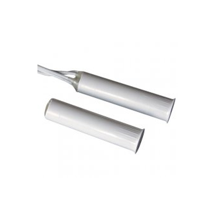 Immagine CONTATTO MAGNETICO CILINDRICO BIANCO CON CAVO 2MT