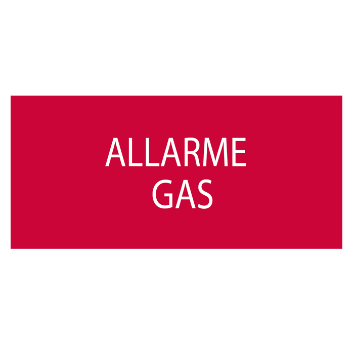 Immagine DICITURA ALLARME GAS SERIE 5000