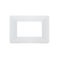 Immagine PLACCA 7803-1 3P BIANCO SIMIL-MTX METALLO