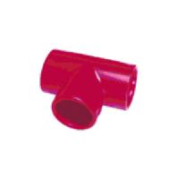 Immagine RACCORDO TEE IN ABS DI COLORE ROSSO DIAMETRO 25MM