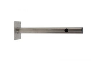 Staffa a muro in acciaio inox lunghezza 45cm,
