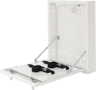 Contenitore metallico dvr / mini /verticale bianco