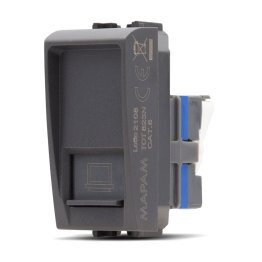 Connettore rete rj45 cat6 art 823n nero