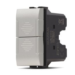 Doppio pulsante (10a-250v) art 827a alluminio