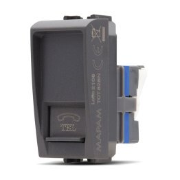 Presa telefono art 828n nero -