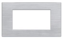 Placca tecnopol. spazz. 8004sl-9 art 4p silver